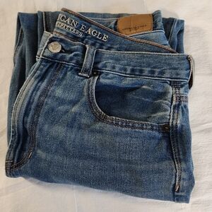 American Eagle Blue Denim Mom Jeans